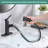 Single-Hole Single-handle Bathroom Faucet with Drain Assembly-97985575