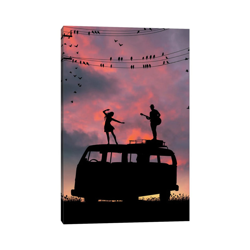 The Song Of Sparrows by Abdullah Evindar - Wrapped Canvas Print, 20.32 cm H x 30.48 cm W