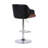 Jaxxon Swivel Adjustable Height Barstool with Metal Base in Wood, and Faux Leather-804614455-804614454