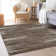 Premium Machine Washable Prisco Brown Rug