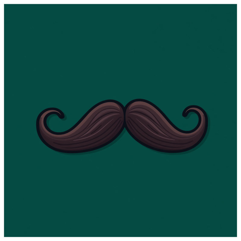 Tapis de bain courbé à moustache, L 24 po x L 17 po