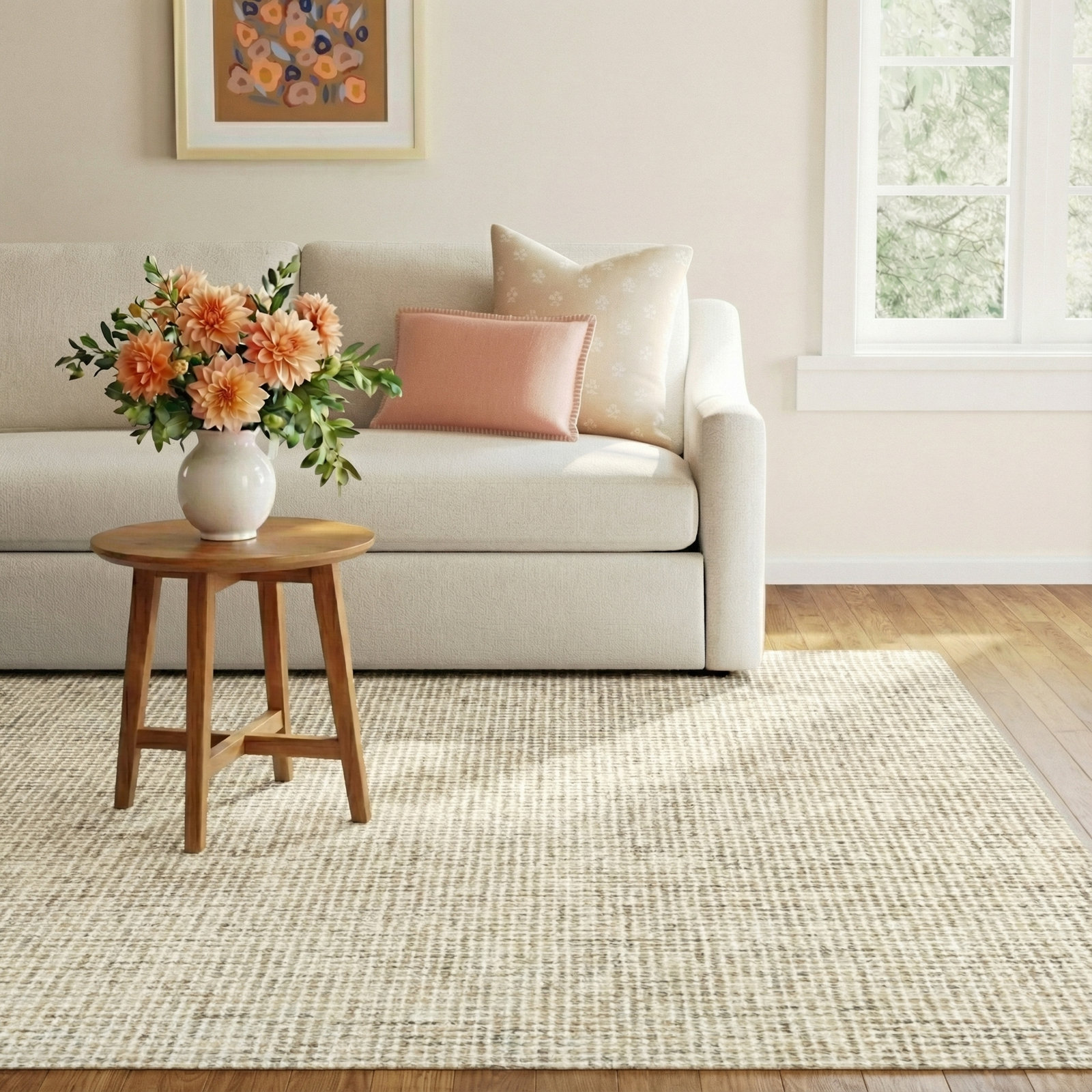 Britley Hand-Tufted Geometric Wool Rug, Rectangle 8' x 10'