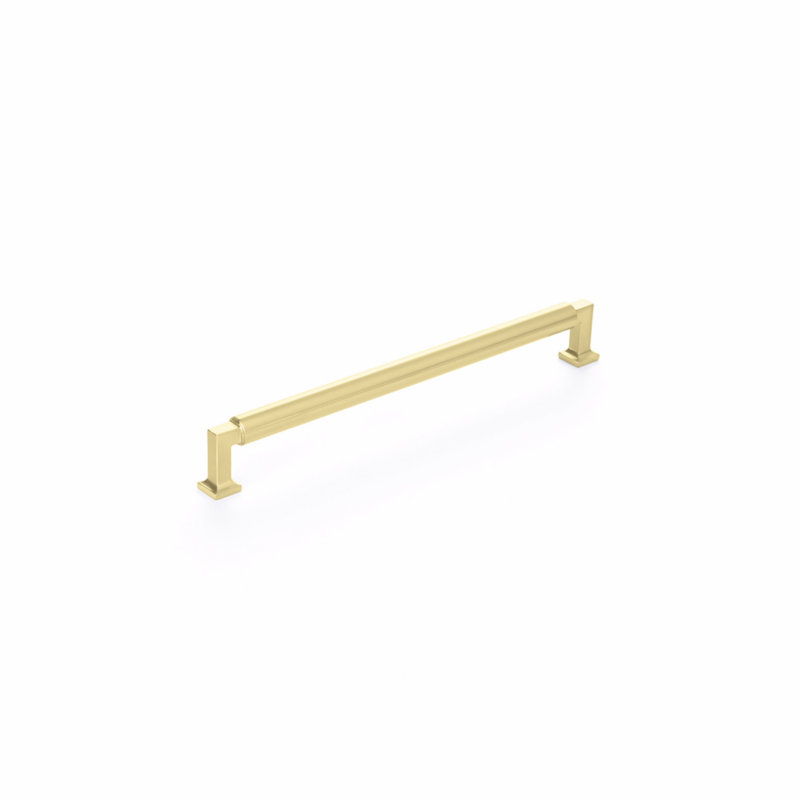 Haniburton Appliance Pull, Satin Brass, 10"