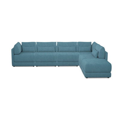 Dove Upholstered L-Shaped Sectional Right Hand Facing