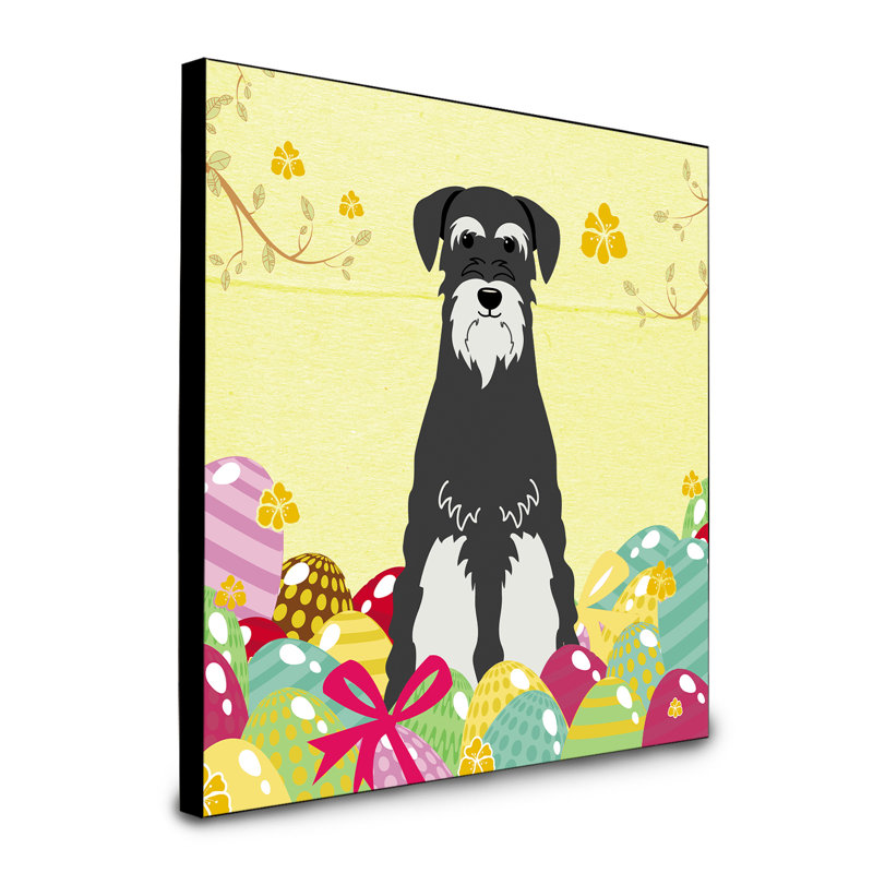 Panneau mural d’art œufs Sentire, Schnauzer