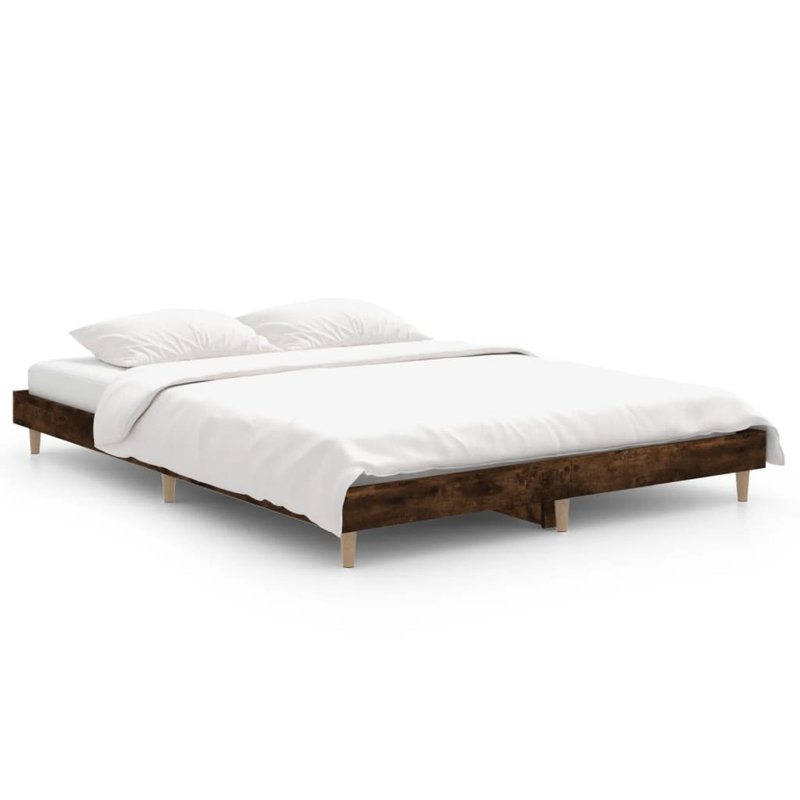Brotherhood Bed, Smoked Oak, 135 x 190cm