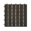 Carreau de terrasse en bois franc d'acacia emboîtable 12 po x 12 po (ensemble de 30)