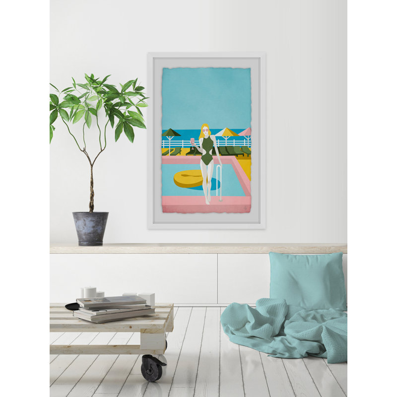 Chilling by Marmont Hill - Single Picture Frame Print, 30cm H x 20cm W, White Framed