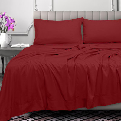 Royale Linens 300 Thread Count 100% Long Staple Combed Cotton Flat Sheet - Super Soft - Top Sheets - Flat Sheet Sold Separately - Breathable, Cool & Crisp Percale Sheets Only