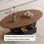 Ensemble de tables basses ovales en bois avec tiroir Retro-379327032