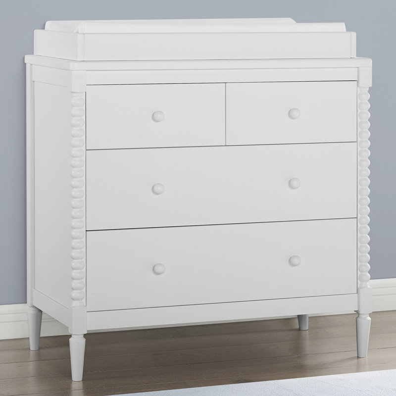 Saint Changing Table Dresser, Bianca White