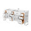 Meuble-lavabo double 84 po - Armoire autoportante sans comptoir 84 po - Blanc