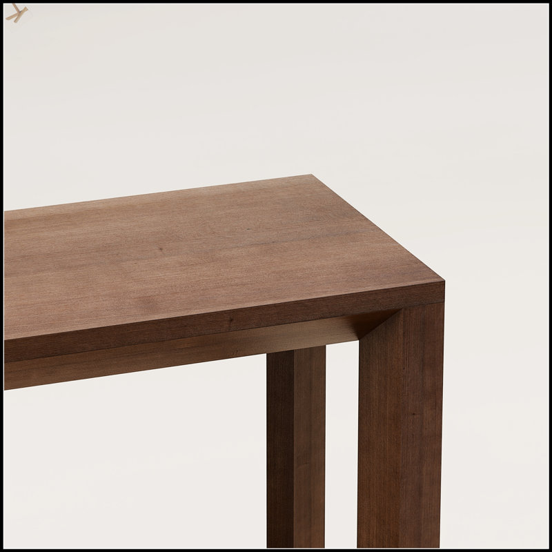Console rectangulaire en placage de bois massif de 60 pouces avec beaucoup de rangement, pour les entrées et les salons