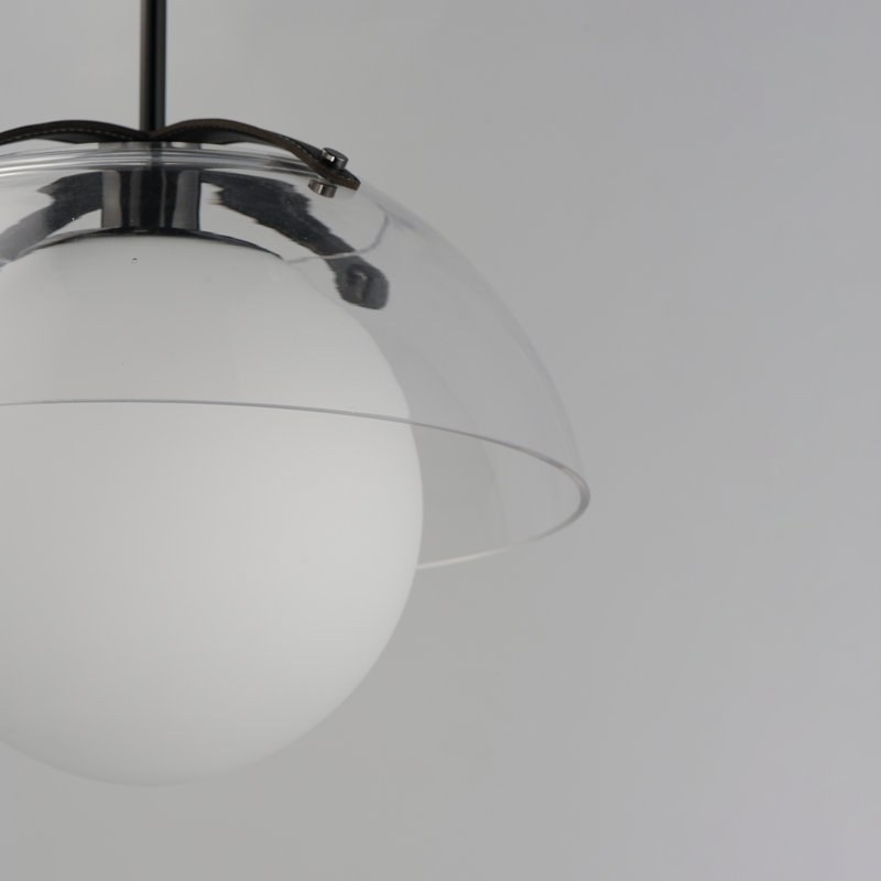 Domain 1 - Light Pendant, Black Chrome, Clear