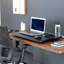 Montant de bureau simple noir