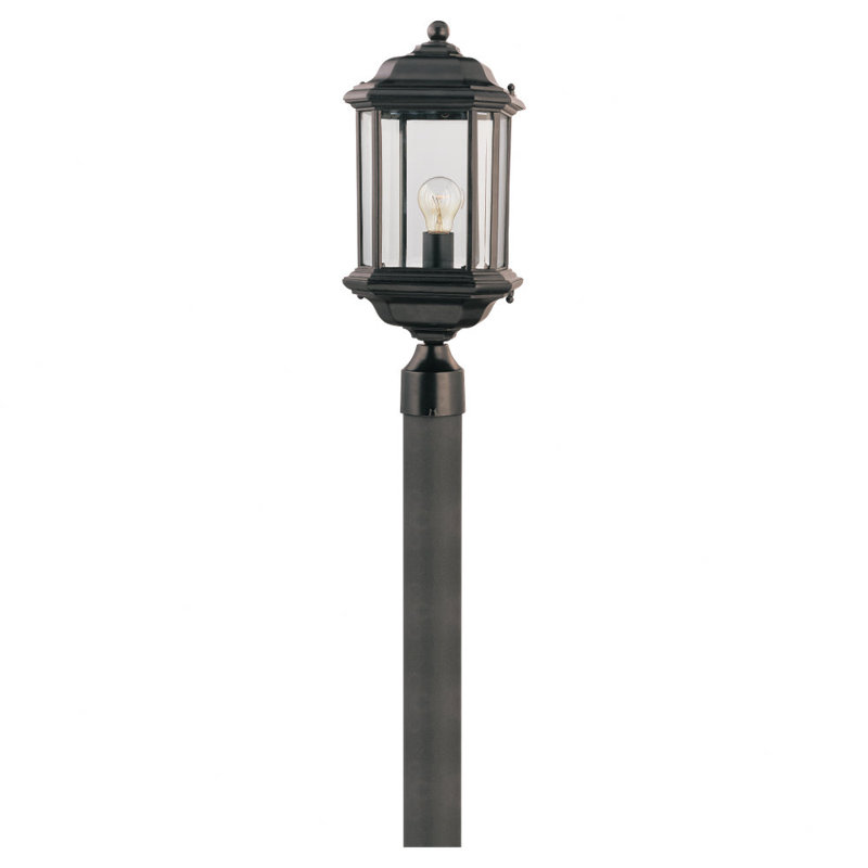Lampadaire d'extérieur Kent à une lumière de Génération Éclairage , Noir