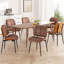 PU Leather Upholstered Dining Chairs With Stitched Detailing And Soft Padding - Perfect Side Chairs For Dining Rooms, Kitchens, And Living Rooms-1412744820