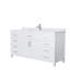 Beckett 66" Freestanding Single Bathroom Vanity with Cultured Marble Top-245638945-245638950-237132391