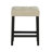 Black/grey/beige Transitional 3-pc Dining Set - 47"w Travertine Table Top W/ Usb Charging, Biscuit-tufted Stools & Storage Shelve Premium Travertine Tabletop?