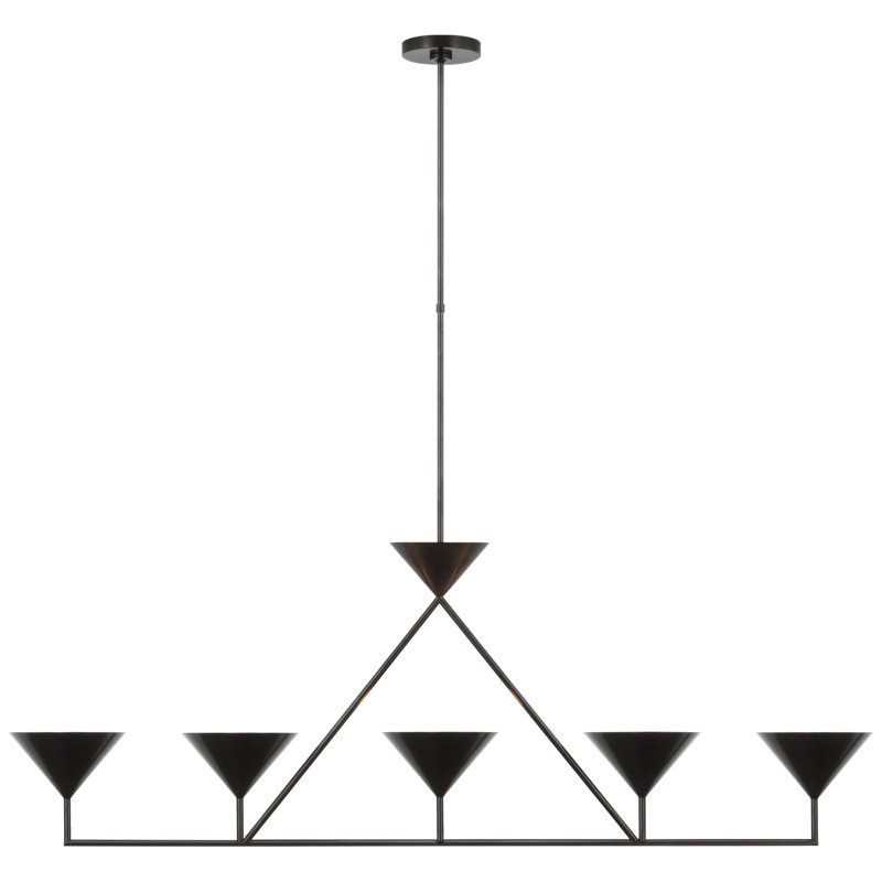 Orsay 5 - Light Chandelier, Bronze