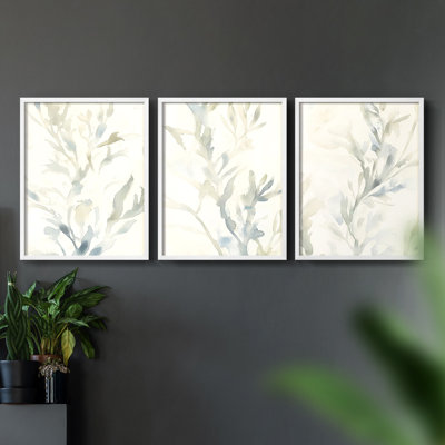 Étude florale CLxxxvi -Set de 3 estampes numériques giclées -Prêt à accrocher
