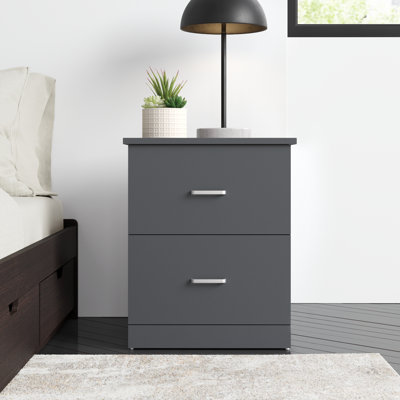 Table de chevet 2 tiroirs 23,6 po Allyannah