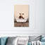 «Bath and Laundry Rustic Cow Bathroom, Cabin / Lodge and Canvas», reproduction d'art sur toile pour le bain-50962608-50962614