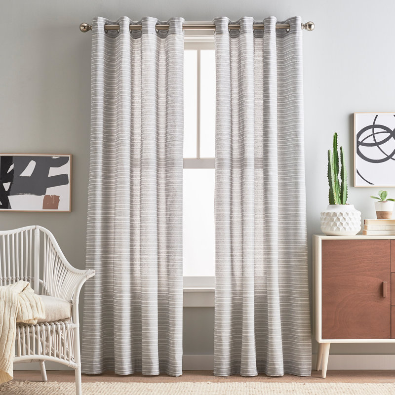 Paire de rideaux à œillets Peri Home, Argent, L 50 po x L 84 po
