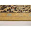 Tapis de zone en laine brun/ivoire 8 pi 4 po x 10 pi en laine noué la 2010 ushak one-of-kind Capen