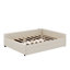  Lit plateforme tapissier avec port USB et gigogne-305539963