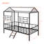 Metal House Bed Frame Twin Size With Slatted Support No Box Spring Needed