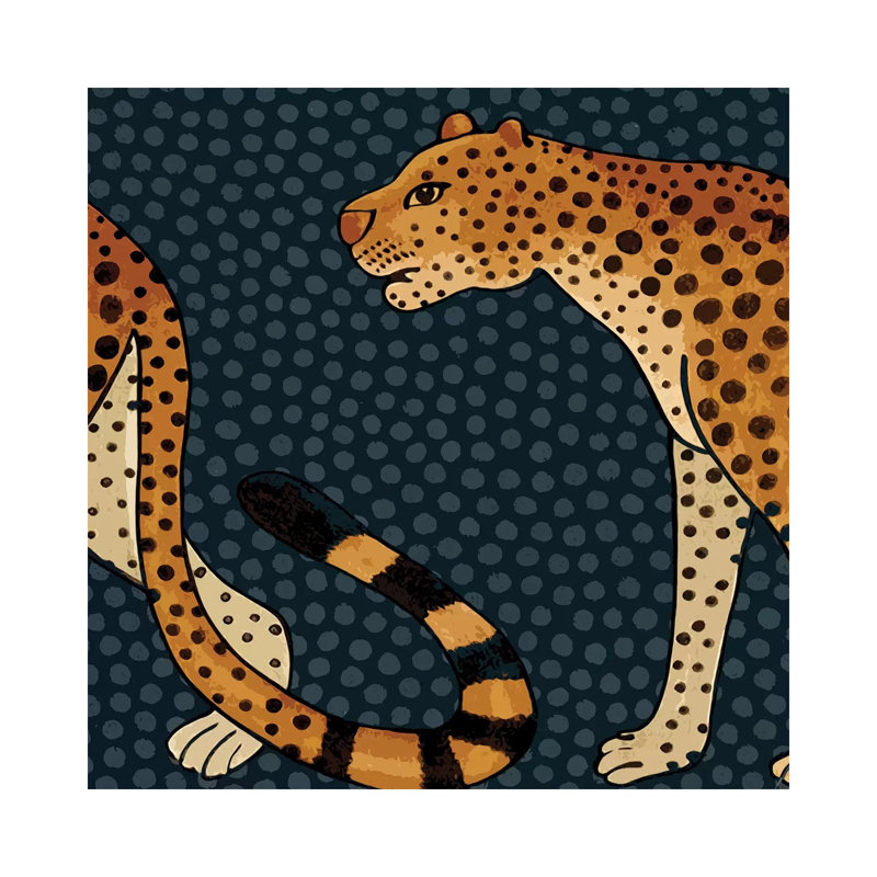 Two Leopards by Mirano - Print on Canvas, Wrapped Canvas, 45.72cm H x 45.72cm W x 3.81cm D