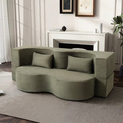 Lit pliable compressé 75 pouces 21, trois, mousse à mémoire de forme, revêtement en fausse fourrure, microfibre pour appartement
