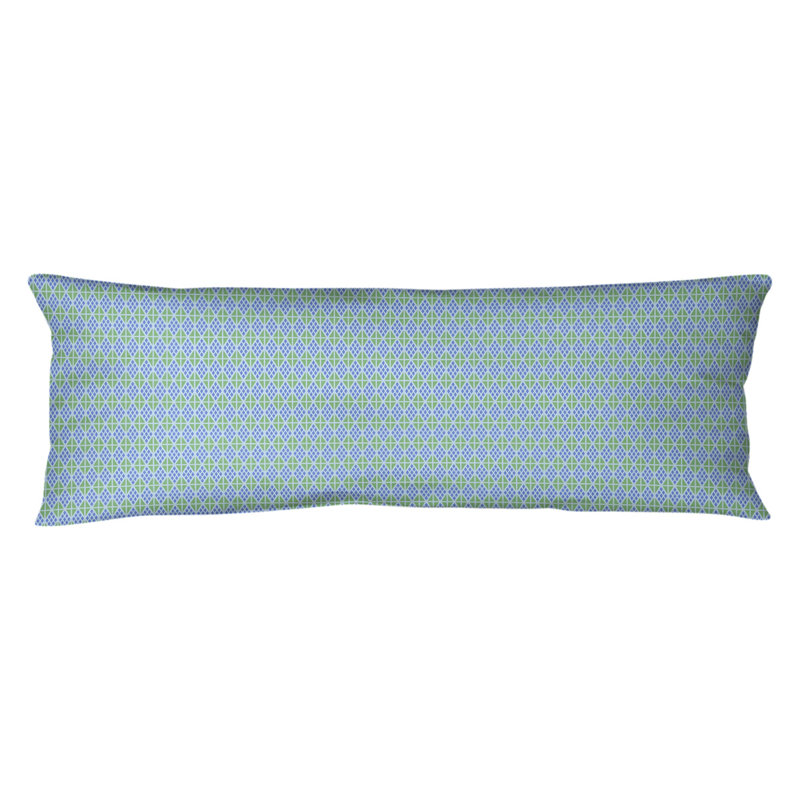 Coussin lombaire Katelyn Elizabeth, Bourre en polyester, Bleu et pastel, Microfibre