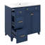 Meuble-lavabo 36 po avec lavabo en céramique, tiroirs standard et double couche, portes à fermeture douce, tablettes réglables-2128378493