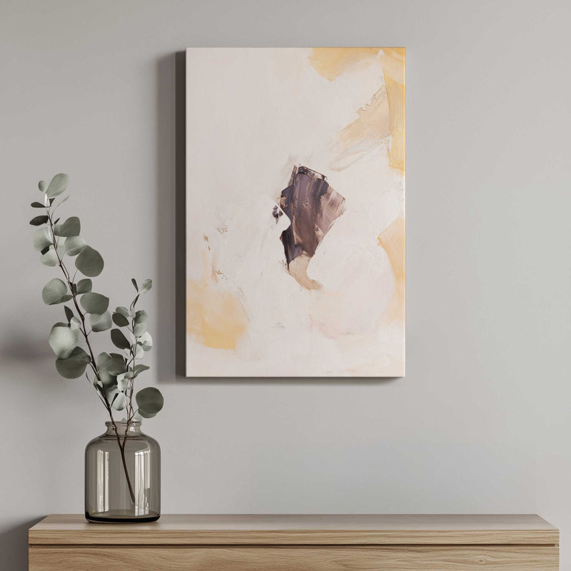 «Abstract Neutrals V1» par Prettypainter, reproduction d'art sur toile, H 36 po x l 24 po, Toile tendue, Ne s’applique pas
