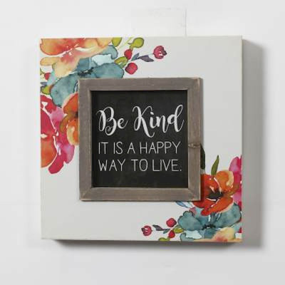 Décoration murale happy be kind