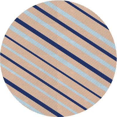 Tapis orange rayé Antonisha