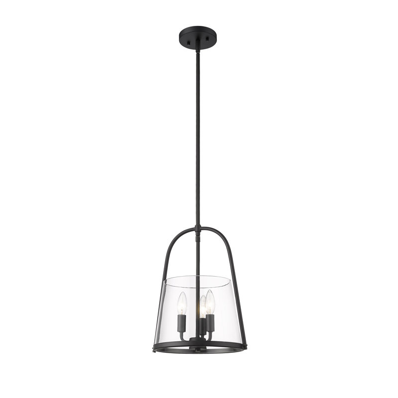 Luminaire suspendu 3 lumières Berardi, Noir mat