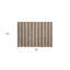 Tapis extérieur lavable antidérapant à rayures café 2 pi x 3 pi