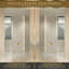 Porte de douche réversible chromée avec verre trempé transparent 45,6 "à 46" x 79 "Drew-125041202