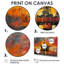 «Orange Orange Oil Rig Ocean Drill» - Art mural-1536709712-1536709721