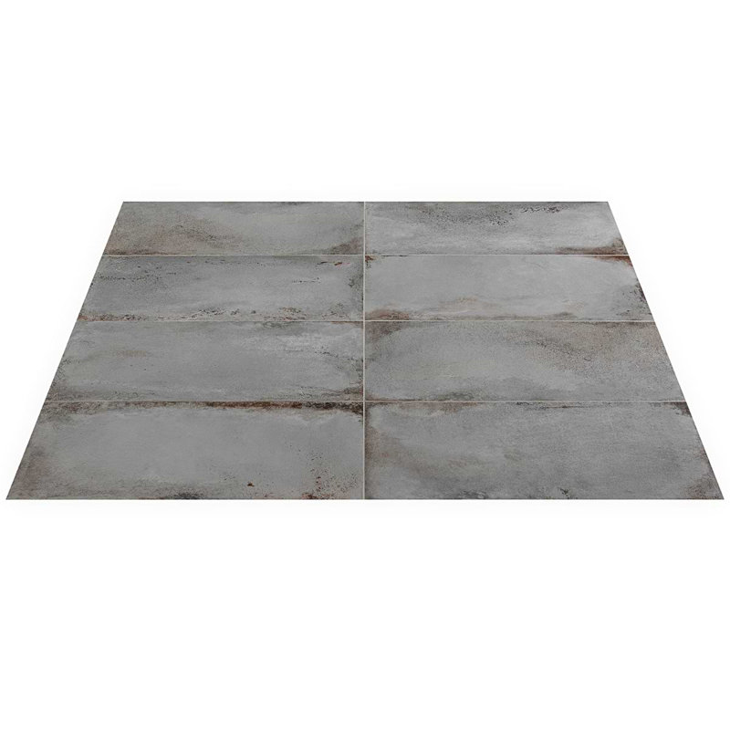 Angela Harris Flatiron 12X24 Semi-Polished Porcelain Tile, Gray
