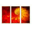 Orange et rouge Infinity Spiral - ensemble d'art moderne sur toile encadrée moderne de 3-634959426-634959486