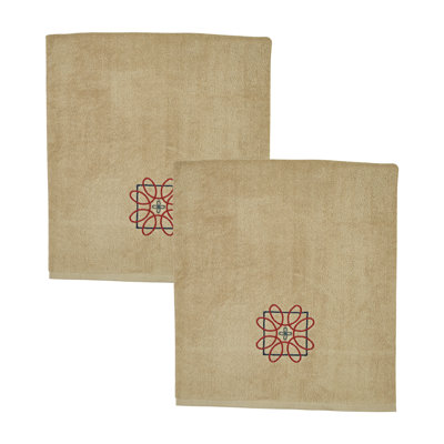 Dhruti 2 Piece Terrycloth Bath Towel Set
