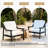 Marlo Solid Wood Teak Outdoor Lounge Chairs With Cushion And Arms-114980285-114980291