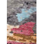 Tapis gris / gris anthracite / corail 9 pi 1 po x 11 pi 11 po Patine Look One-of-a-Kind