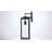 1-Light Matte Black Outdoor Wall Lantern with Dusk to Dawn-473406139
