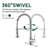 Single Handle Pull-Down Kitchen Faucet with Deck Plate-98664146