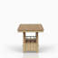 Table de comptoir - finition caramel